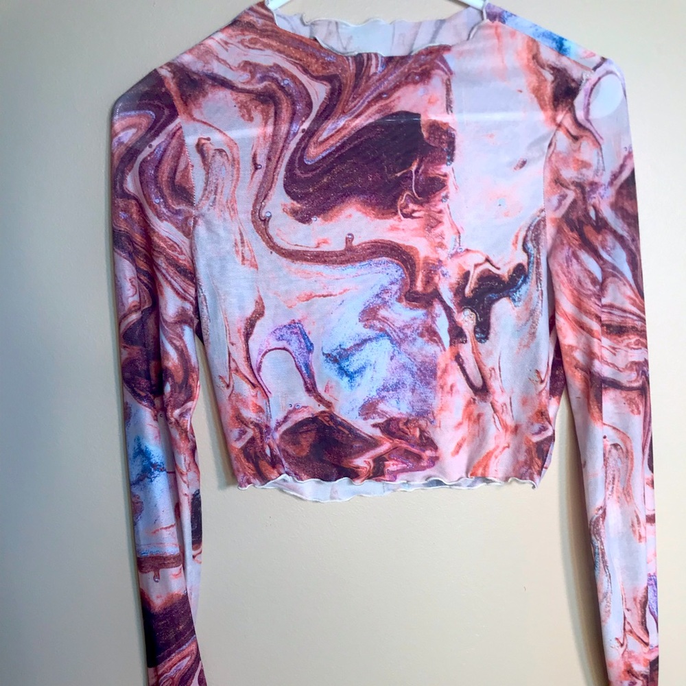 Y2K Sheer Crop Top